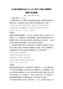 山东省日照市岚山区2024-2025学年八年级(上)期中道德与法治试卷(解析版)