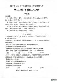 湖南省郴州市2024-2025学年九年级上学期期末道德与法治试卷