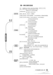 初中道法《单元知识总结》九上