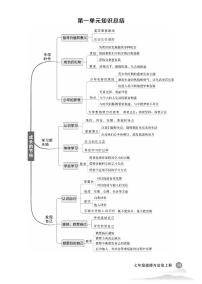 初中道法《单元知识总结》七上