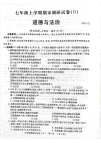 河南省林州市2024-2025学年七年级上学期期末道德与法治试卷