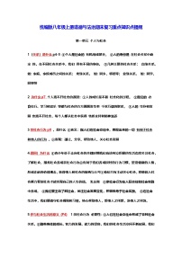 统编版八年级上册道德与法治期末复习重点知识点提纲