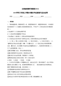 云南省昭通市昭阳区2024-2025学年八年级上学期1月期末考试道德与法治试卷(含答案)