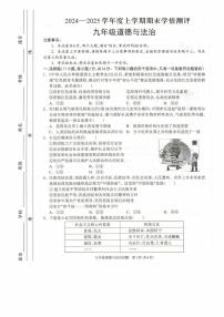 河南省驻马店市平舆县2024-2025学年九年级上学期1月期末道德与法治试题