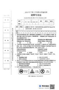 湖南省邵阳市新邵县 2024-2025学年八年级上学期1月期末道德与法治试题