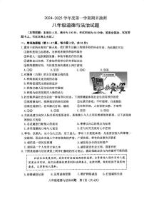 江苏省徐州市2024-2025学年八年级上学期期末抽测道德与法治试题