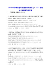 2025年中考道德与法治时政热点复习：2025年春晚 专题练习题汇编（含答案解析）