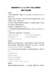 湖南省郴州市2024-2025学年八年级(上)期末道德与法治试卷（解析版）