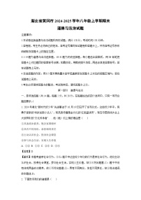 湖北省黄冈市2024-2025学年八年级(上)期末道德与法治试卷（解析版）