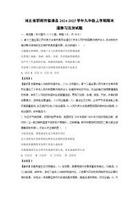 河北省邯郸市临漳县2024-2025学年九年级(上)期末道德与法治试卷（解析版）