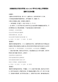 安徽省淮北市部分学校2024-2025学年九年级(上)期末道德与法治试卷（解析版）