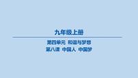 08-九年级上册-第四单元 和谐与梦想-第八课 中国人 中国梦课件-2025年中考道德与法治一轮复习