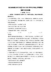 河北省张家口市万全区2024-2025学年九年级上学期期末道德与法治试卷（解析版）