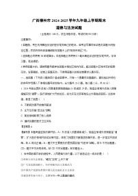 广西柳州市2024-2025学年九年级上学期期末道德与法治试卷（解析版）