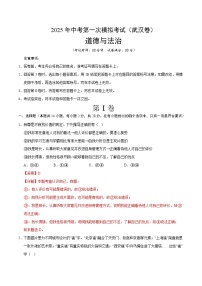 2025年中考第一次模拟考试卷：道德与法治（武汉卷）（解析版）