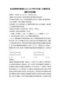 河北省邯郸市临漳县2024-2025学年九年级下3月摸底考试道德与法治试卷（解析版）
