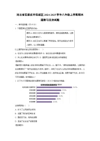 河北省石家庄市栾城区2024-2025学年八年级上学期期末道德与法治试卷（解析版）