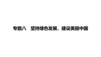 2025年广东中考道德与法治二轮复习热点专题突破课件：专题八坚持绿色发展，建设美丽中国