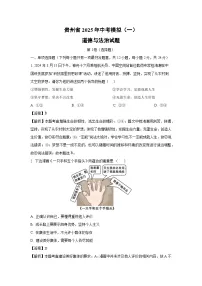 贵州省2025年中考模拟(一)道德与法治试卷（解析版）