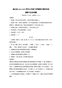湖北省2024-2025学年七年级下学期期中模拟考试道德与法治试卷（解析版）