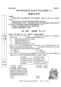 2025年陕西省咸阳市乾县吴店九年制学校中考六模道德与法治试题（中考模拟）