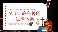 人教版（2024）七年级下册（2024）第四单元 生活在法治社会第九课 法律为我们护航日益完善的法律体系说课课件ppt