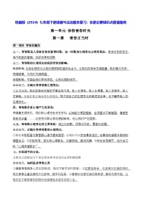 统编版（2024）七年级下册道德与法治期末复习：全册主要知识点背诵提纲 讲义