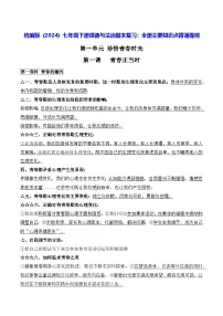 统编版（2024）七年级下册道德与法治期末复习：全册主要知识点背诵提纲 讲义
