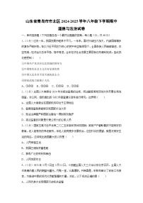 山东省青岛市市北区2024-2025学年八年级下学期期中道德与法治试题