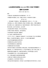 山东省青岛市城阳区 2024-2025学年八年级下学期期中道德与法治试题