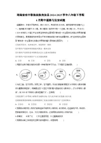 海南省琼中黎族苗族自治县2024-2025学年八年级下学期4月期中道德与法治试题