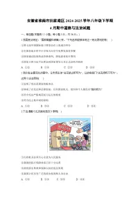 安徽省淮南市田家庵区2024-2025学年八年级下学期4月期中道德与法治试题
