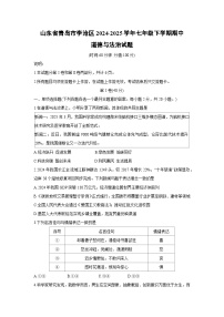 山东省青岛市李沧区2024-2025学年七年级下学期期中道德与法治试题