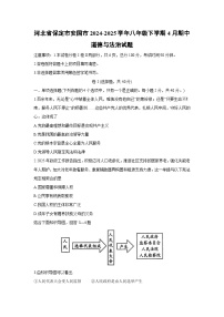 河北省保定市安国市2024-2025学年八年级下学期4月期中道德与法治试题