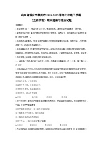 山东省烟台市莱州市2024-2025学年七年级下学期（五四学制）期中道德与法治试卷