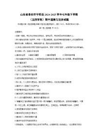 山东省泰安市宁阳县2024-2025学年七年级下学期（五四学制）期中道德与法治试卷