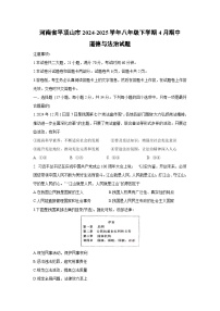 河南省平顶山市2024-2025学年八年级下学期4月期中道德与法治试卷