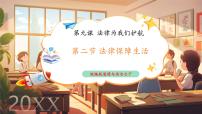 人教版（2024）七年级下册（2024）法律保障生活精品教学ppt课件
