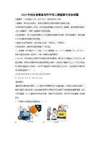 2025年河北省秦皇岛市中考二模道德与法治试卷（解析版）