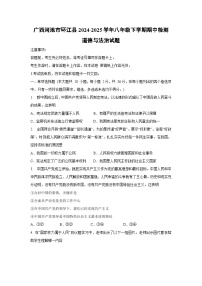 广西河池市环江县2024-2025学年八年级下学期期中检测道德与法治试卷