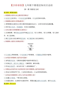 【2025春新版】七年级下册道法知识点总结
