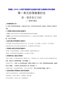 统编版（2024）七年级下册道德与法治期末总复习主要知识点考点提纲 学案