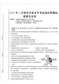 2025年内蒙古自治区赤峰市红山区中考三模道德与法治试题（中考模拟）