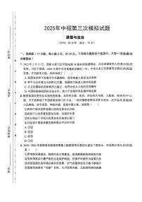 2025年河南省驻马店市正阳县第二中学、第一中学中考三模道德与法治试题（中考模拟）