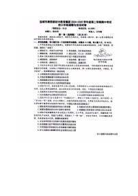 江苏省盐城市初级中学 2024-2025学年九年级下学期期中道德与法治试卷