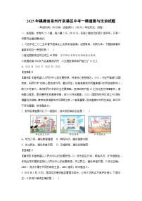2025年福建省泉州市泉港区中考一模道德与法治试卷（解析版）
