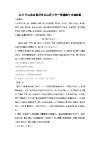 2025年山东省临沂市兰山区中考一模道德与法治试卷（解析版）