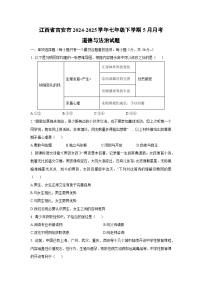 【道德与法治】江西省吉安市2024-2025学年七年级下学期5月月考试题（解析版）
