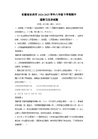 【道德与法治】安徽省安庆市2024-2025学年八年级下学期期中试题（解析版）