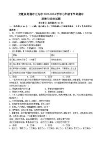 【7道期中】安徽省芜湖市无为市2023-2024学年七年级下学期期中道德与法治试题（含解析）